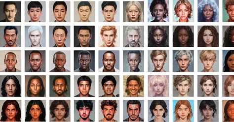 120 Realistic Avatars For Rpg Ethnic Gender And Age Diversity By