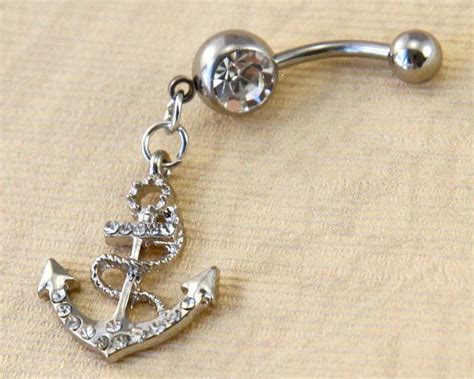 Anchor Belly Button Rings Anchor Belly Button By Cuteshiningstar 6 99 Belly Button Rings