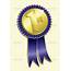 1st Place Medal  Glossy Ribbon Vector Design Stylized