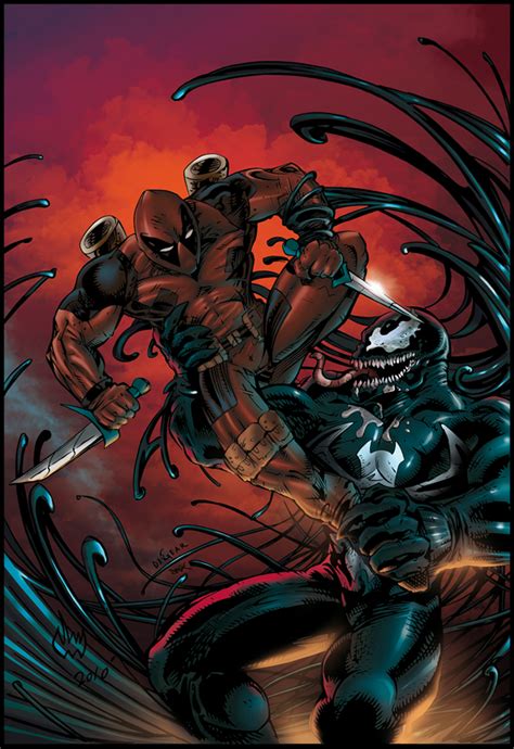 Deadpool Vs Venom By Smekitup On Deviantart