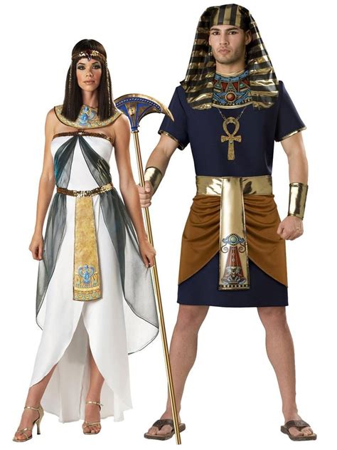 Egyptian Adult Couples Costume In Character Costumes Halloween Costume Festa Egípcia