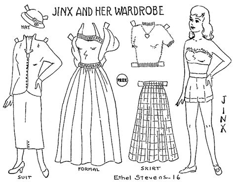 Mostly Paper Dolls Too Paper Dolls From 1950 By Aunt Elsie Members