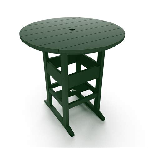 Durawood Outdoor Plastic Bar Height Outdoor Dining Table
