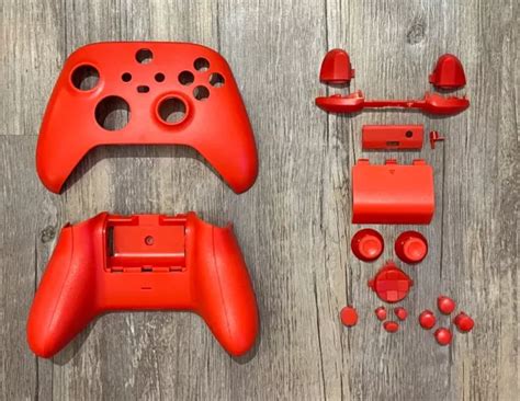 Xbox Series Xs Wireless Controller Custom Red Shell And Buttons Kit Mod