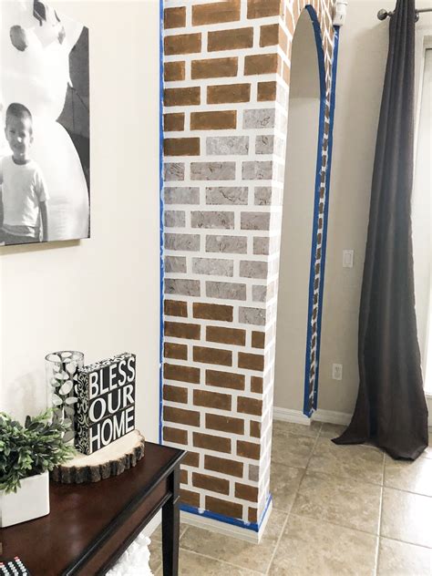 How To Create A Faux Brick Accent Wall Homeonarborpointe