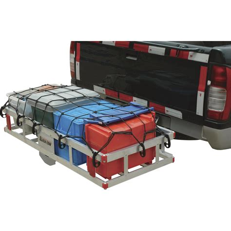 Ultra Tow Aluminum Hitch Cargo Carrier 500 Lb Capacity Silver 49in