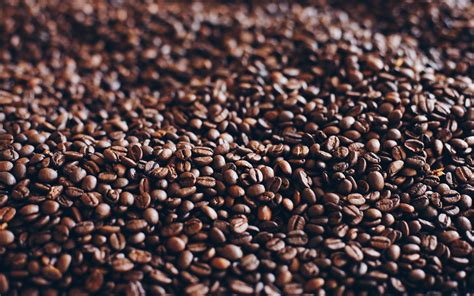 Download Wallpapers Coffee Grains Texture Black Coffee Coffee