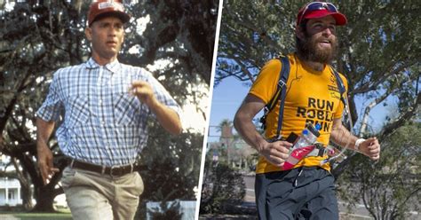 Real Life Forrest Gump Re Creates Films Epic Run Across Us