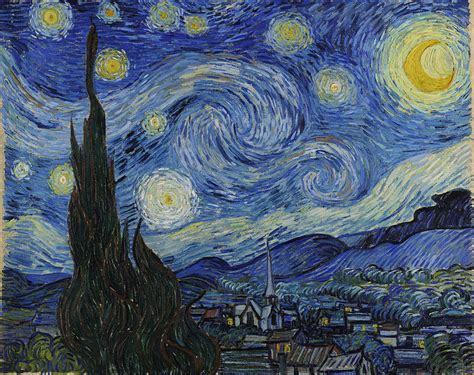 Click on any of the red stars to discover fascinating facts about this terrific painting. Van Gogh's Starry Nights | Byron's muse