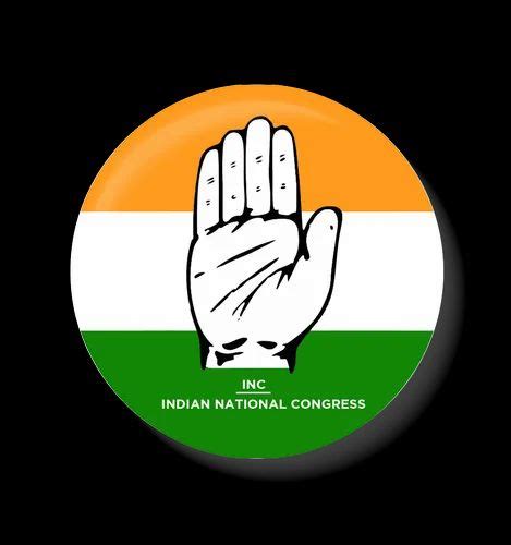 Metal Vote For Your Party I Indian National Congress Party Symbols Pin