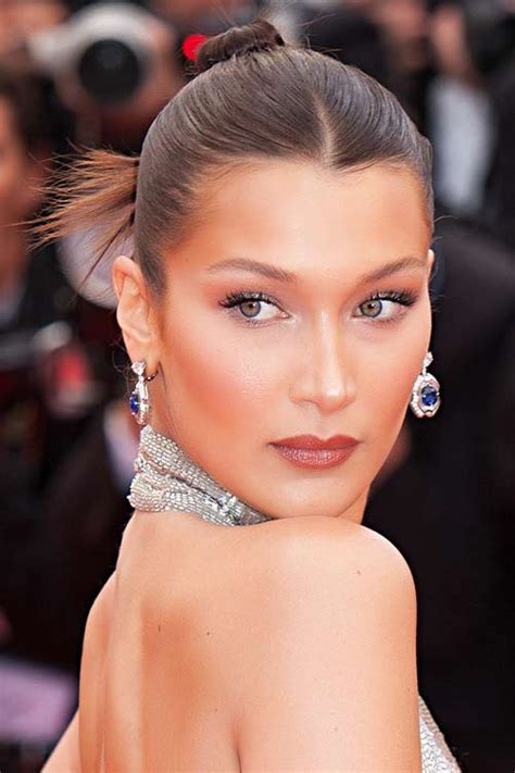 bella hadid s hairstyles and hair colors steal her style sleek hairstyles bella hadid hair