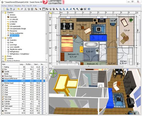 Sweet home 3d is an easy to learn interior design application that helps you draw the plan of your house in 2d, arrange furniture on it and visit the results in 3d. Télécharger Sweet Home 3D (gratuit)