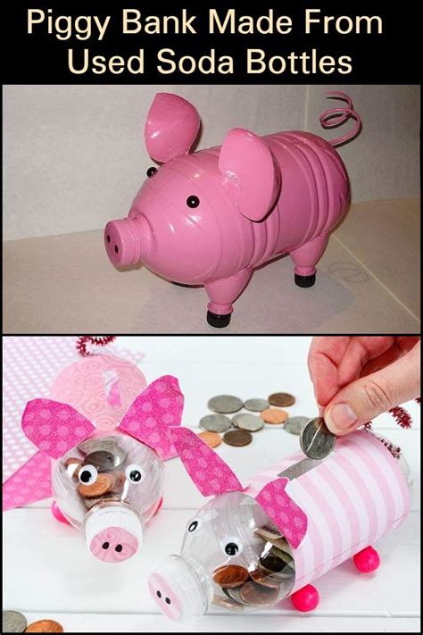 Piggy Bank Made From Used Soda Bottles Diy Projects For Everyone