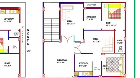 900 Square Feet 3 Portion House Plan With 2 Shops Youtube