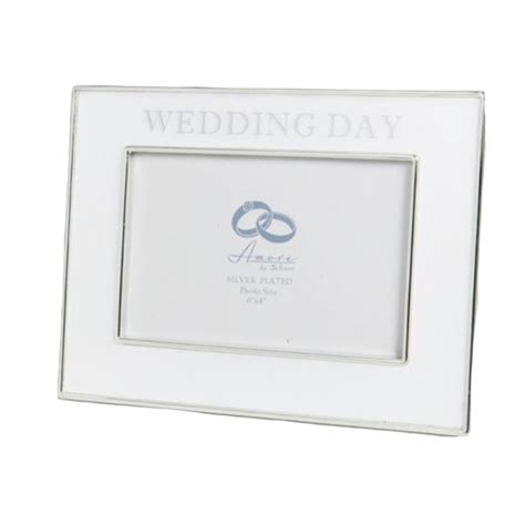 Silver Plated Wedding Day 4 X 6 Frame Amore By Juliana