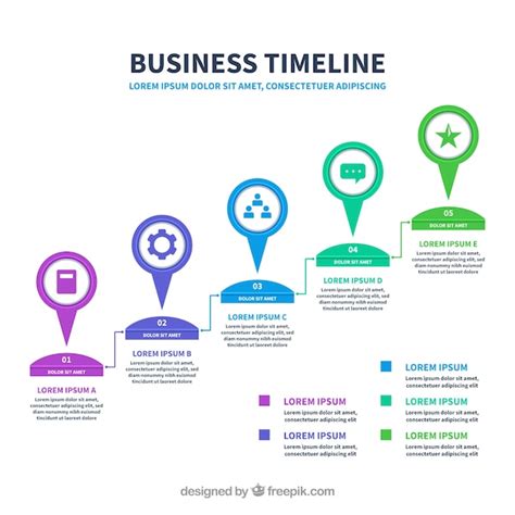 Plantilla De Línea De Tiempo Infográfica Vector Gratis