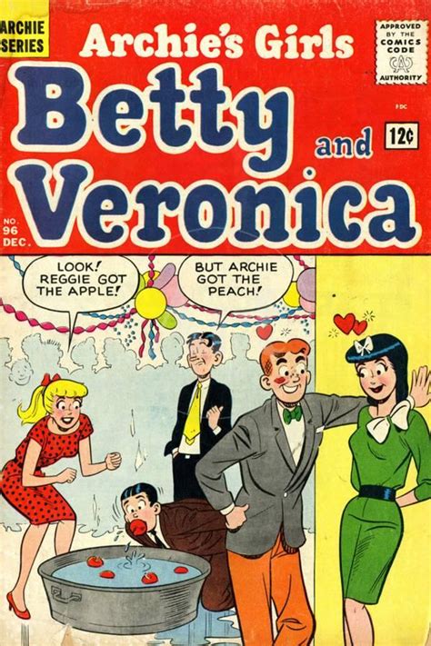 Archie Comics Retro Betty And Veronica Comic Book Cover No96 Aged