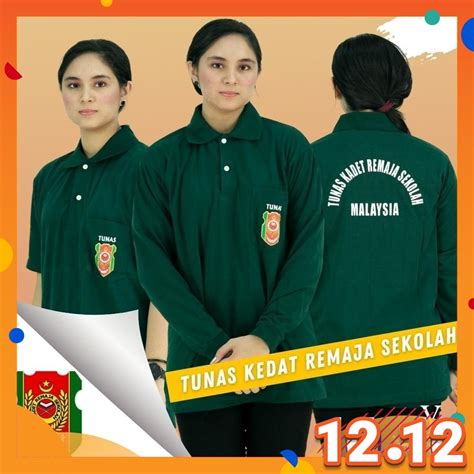 Cy 2907 School Uniform Tshirt Tunas Kadet Remaja Sekolah Tkrs Shopee