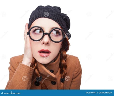 Surprised Women In Glasses Stock Image Image Of Waking Student