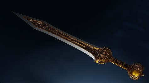 3d Asset Gladius Sword Cgtrader