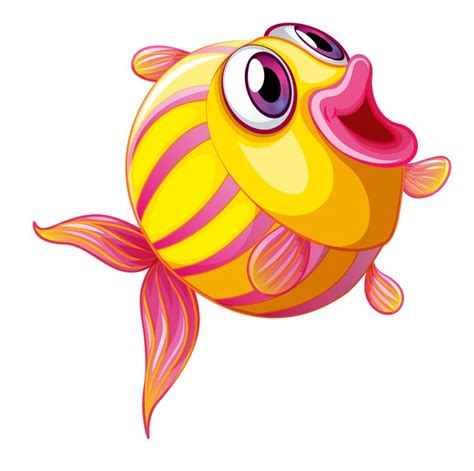 Мультяшные рыбки и морские зверушки Clip Art Drawn Fish Cartoon Fish
