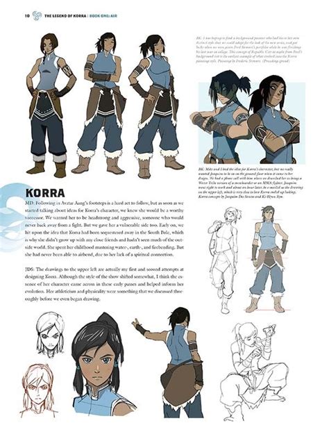 The Legend Of Korra Art Book Pages 10 17 For Book 1 Legend Of