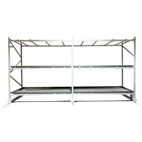 Greenhouse 2 Layers 4x8ft Vertical Grow Racks For Indoor Farming