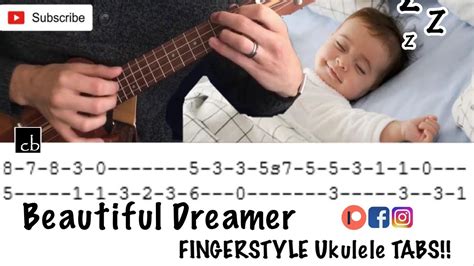 Beautiful Dreamer Nursery Rhyme Easy Fingerstyle Ukulele Tutorial