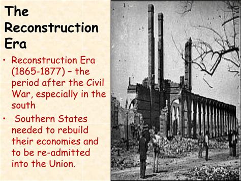 Ppt Reconstruction Era 1865 1877 The Period After The Civil War