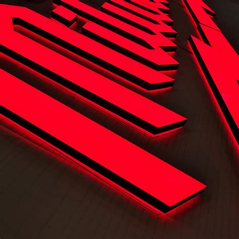 Red Coolor Lighting Acrylic Led Letter Sign Sichuan Reiter Sign Co Ltd