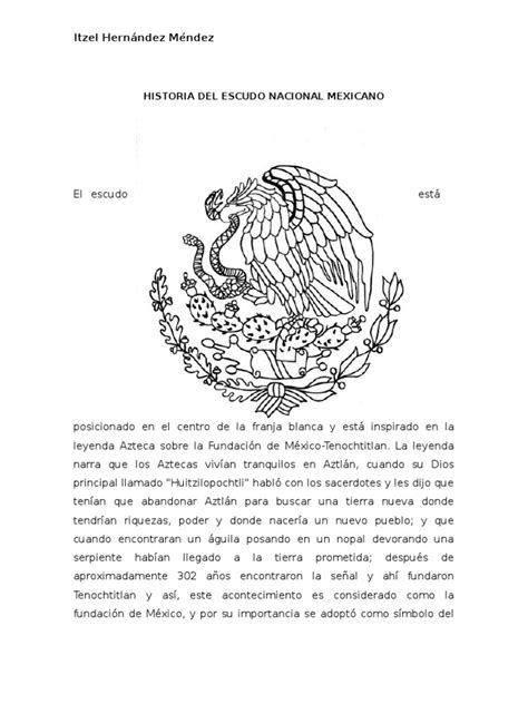 Historia Del Escudo Nacional Mexicano Pdf
