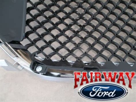 13 Thru 19 Taurus Oem Ford Sho Upper Chrome And Black Grille Grill With