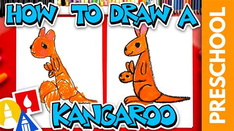 How To Draw A Kangaroo Preschool Art For Kids Hub