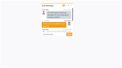 Bootstrap 4 Awesome Chat Messages Box