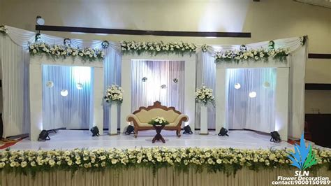 Home Sln Flower Decoration Wedding Stage Decorations Stage