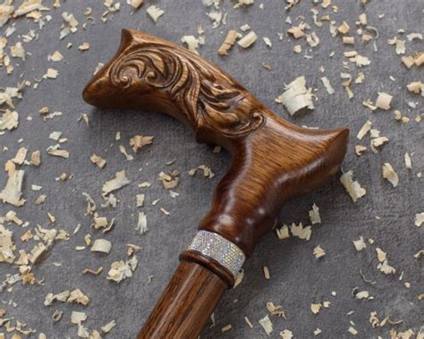 Unique Custom Walking Cane For Women Fancy Carved Wood Canes Etsy