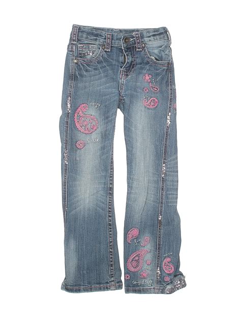 Cowgirl Tuff Co Girls Blue Jeans 6 Ebay