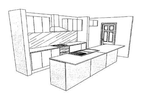 How To Draw A Kitchen Step By Step At Drawing Tutorials