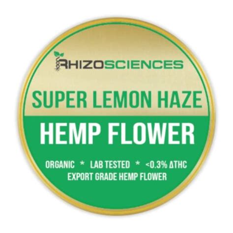 Hemp Flower Cbd Super Lemon Haze 1 Gram Free Sample Rhizo Sciences