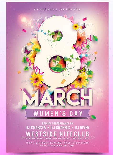 womens day flyer templates 21 free and premium download