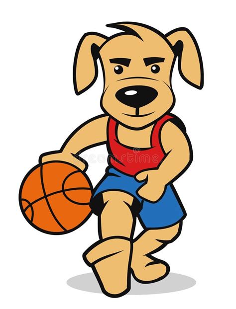 Dog Playing Basketball Stock Vector Illustration Of Health 26582103
