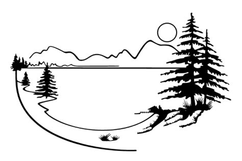 Lake Mountains Clipart Clipground