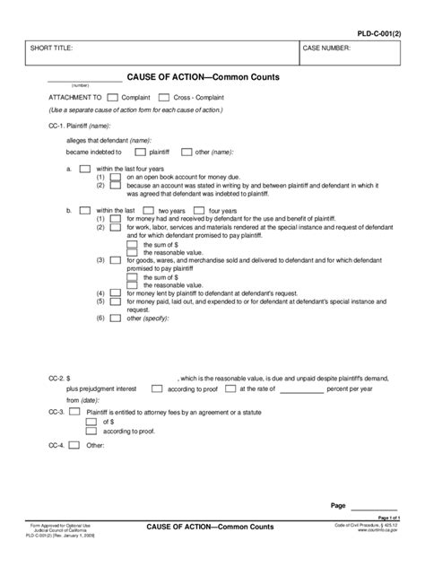 California Pleading Forms 23 Free Templates In Pdf Word Excel Download