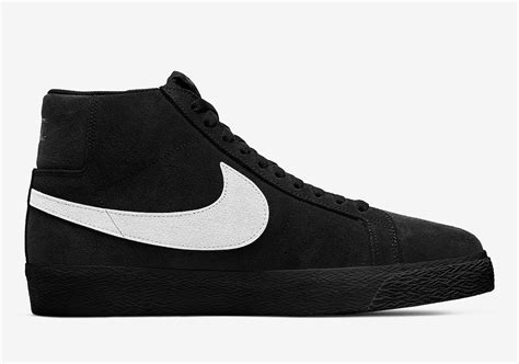 Nike Sb Blazer Mid Black Suede 864349 007 Release Date Sbd