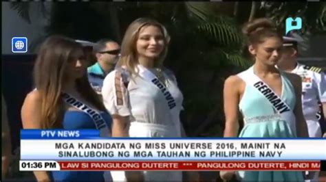 Mga Kandidata Ng MissUniverse2016 Mainit Na Sinalubong Ng Mga Tauhan