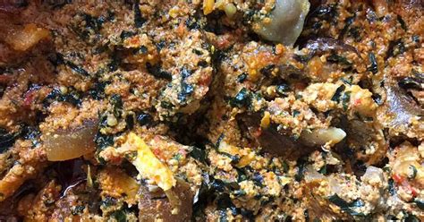 Coarsely ground up egusi seeds thickens the soup and at the same time creates a crumbly tender texture with highly pleasant rich taste. Egusi Soup Recipe by Helen U - Cookpad