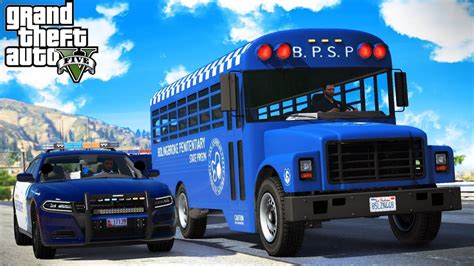 Prison Bus Transport Gta 5 Online Roleplay Youtube