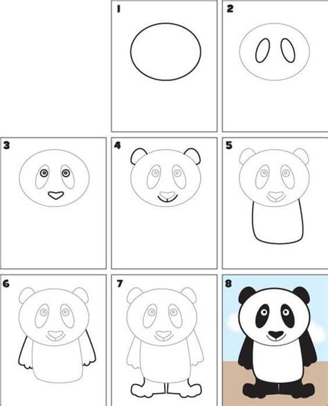 Panda Tekenen Zelfkunstmakennl