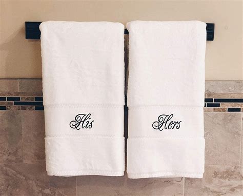 His And Hers Bath Towels Anniversary Ts