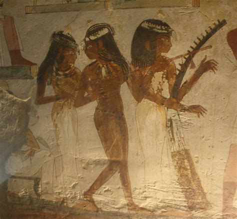 The Three Musicians And The Cat Tomb Of Nakht Near Luxor Egypt